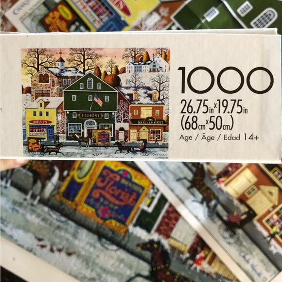 Charles Wysocki 1000 piece puzzle “meats, flowers, hats” folk art Americana - Picture 5 of 5